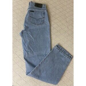 Vintage Harley Davidson Light Blue Men’s Denim Jeans Straight Leg 34W 34L